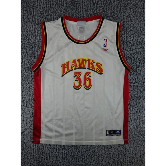 Reebok Other - Reebok Atlanta Hawks Jersey Youth XL White Red 36 Good Mesh Basketball Fan Gear
